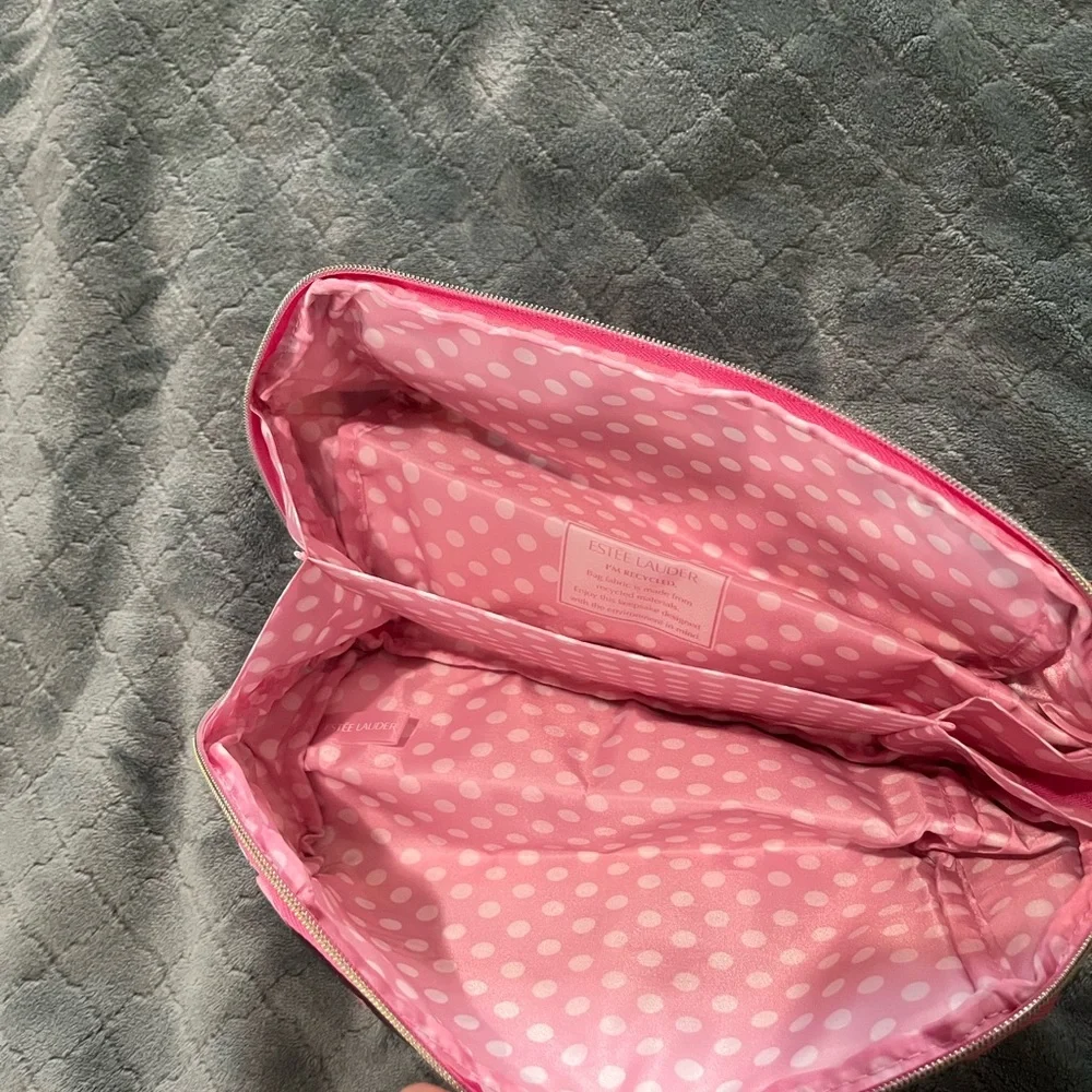 Estee‎ lauder Comic Print Pink cosmetics pouch bag